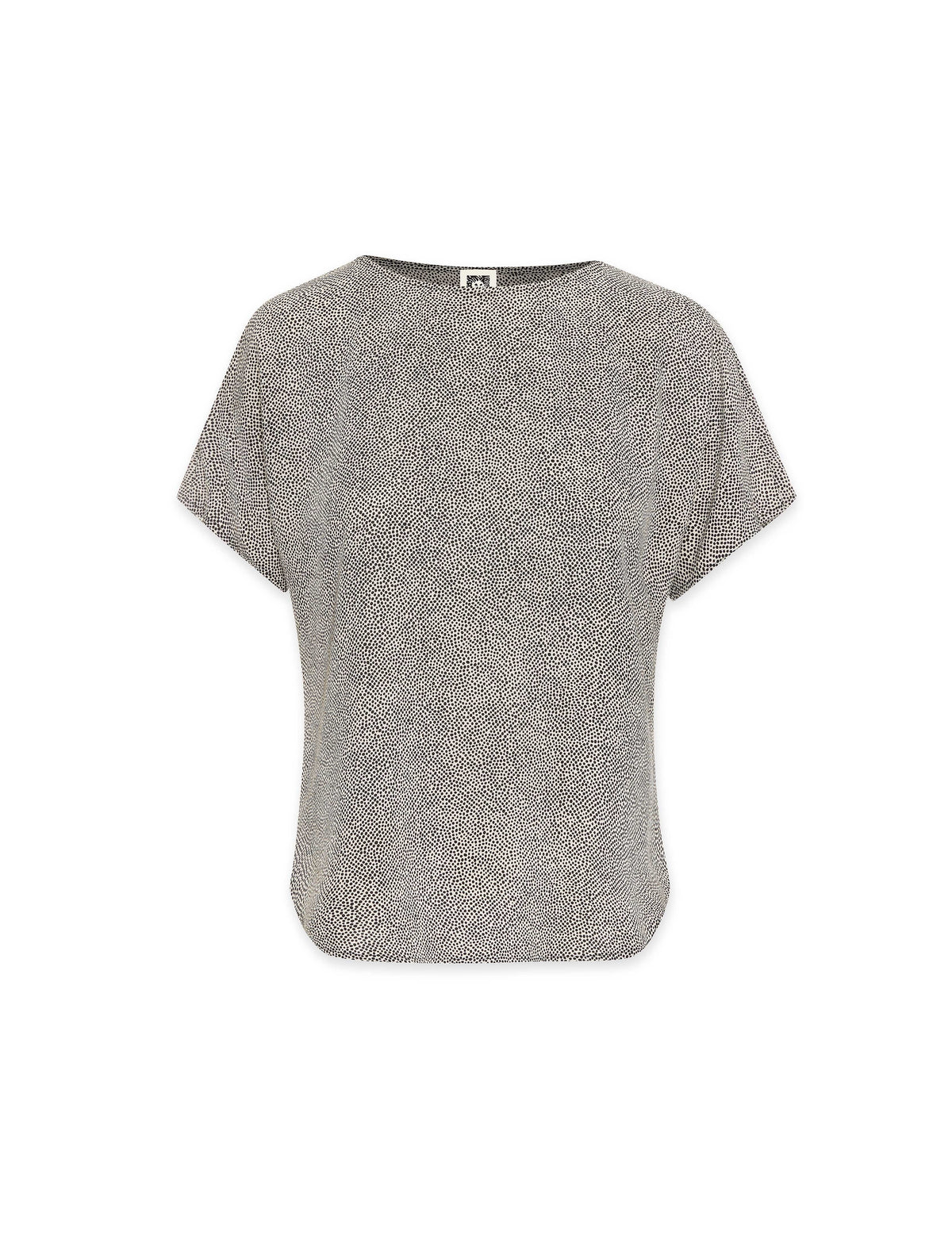 Anne Klein Petite Rambling Mini Dot Bateau Blouse
