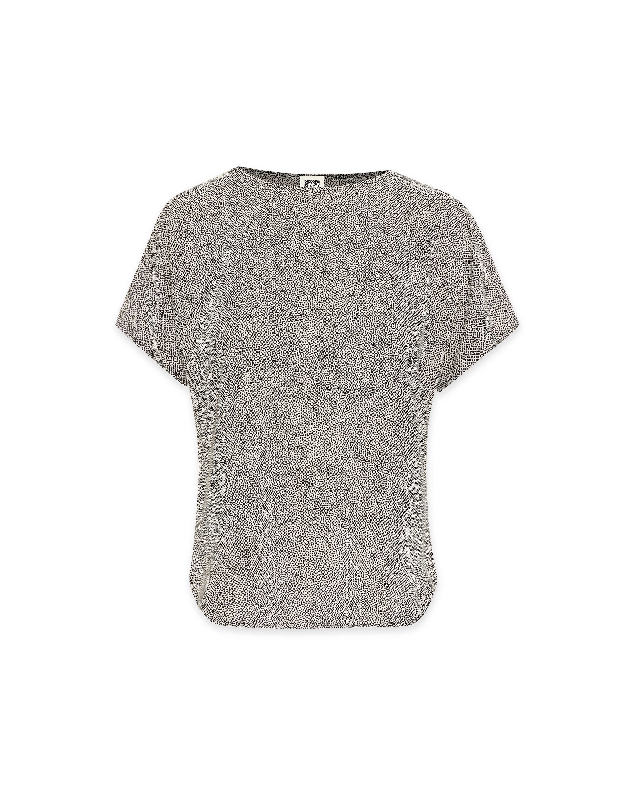 Anne Klein  Petite Rambling Mini Dot Bateau Blouse