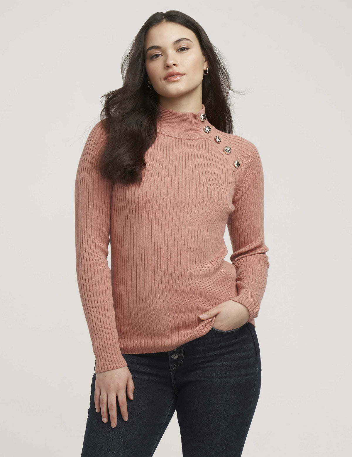 Anne Klein  Ribbed Raglan Pullover- Sale