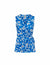 Anne Klein Blue Lapis Combo Printed Sleeveless Wrap Top- Clearance