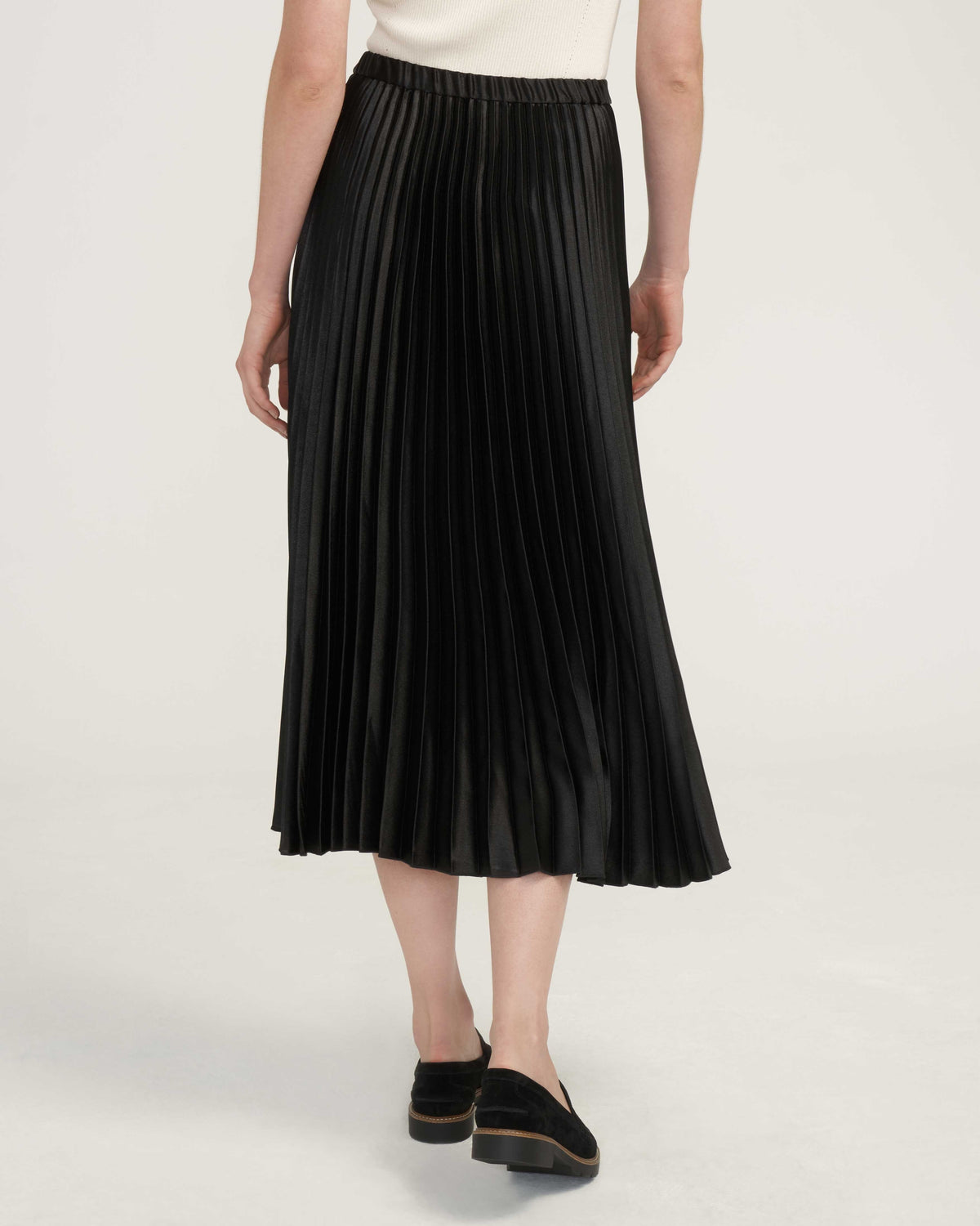 Anne Klein  Satin Pleated Maxi Skirt- Clearance