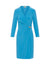 Anne Klein Azure Solid Classic Wrap Dress - Clearance