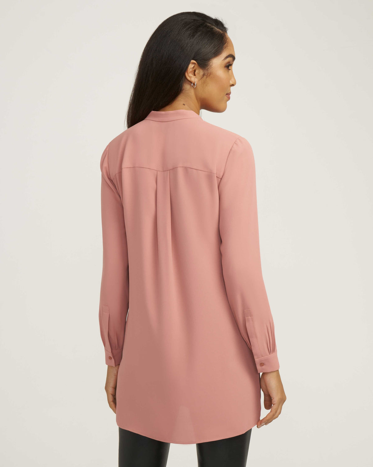 Anne Klein  Solid Nehru Tunic- Sale