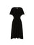 Anne Klein Anne Black Flutter Sleeve Sash Dress- Sale