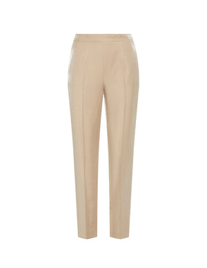 Anne Klein LIGHT COFFEE Cotton Side Zip Pant- Sale