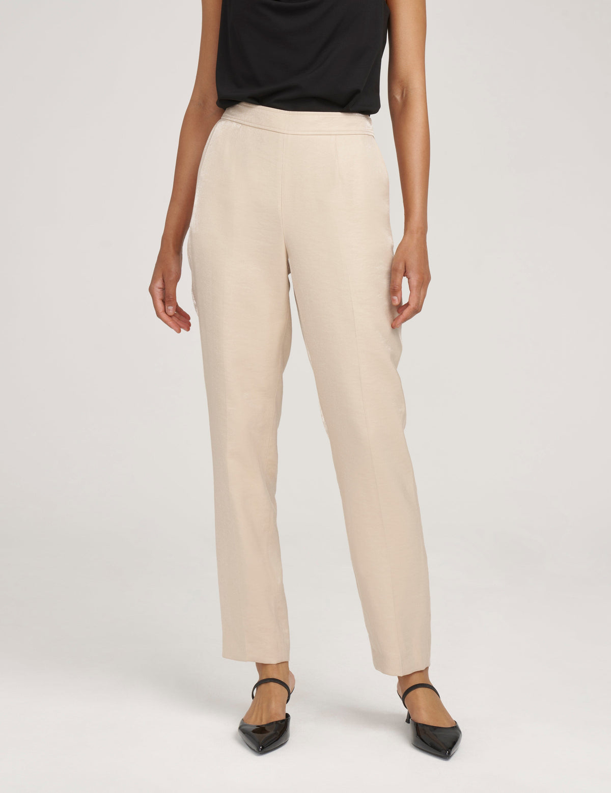 Anne Klein  Cotton Side Zip Pant- Sale