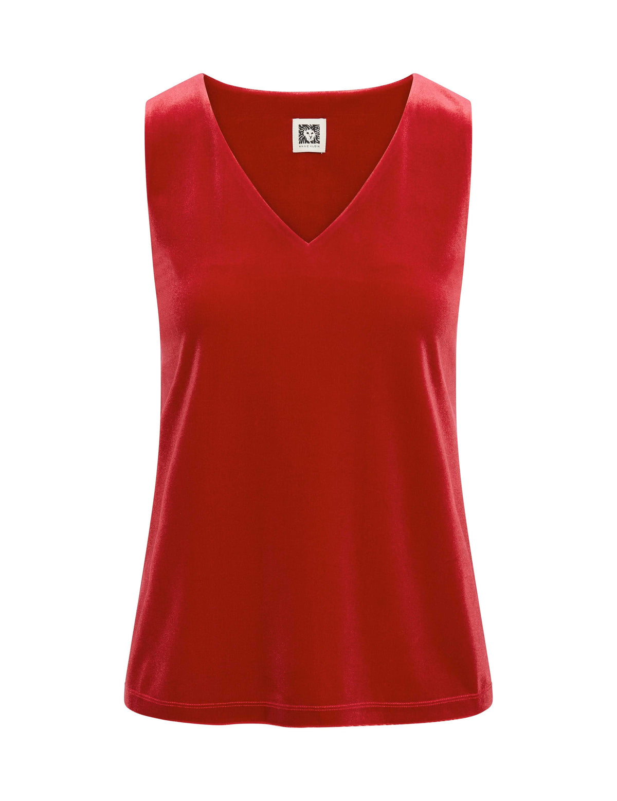 Anne Klein  Velour V-Neck Stretch Tank- Sale