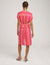 Anne Klein  V-Neck Wrap Printed Dress- Clearance