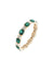 Anne Klein Gold Tone Bright Emerald Stretch Bracelet