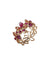 Anne Klein Gold Tone Flower Multi Stone Bracelet