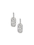 Anne Klein Silver Tone Confetti Drop Pierced Earrings
