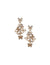Anne Klein Gold Tone Butterfly Chandelier Earrings