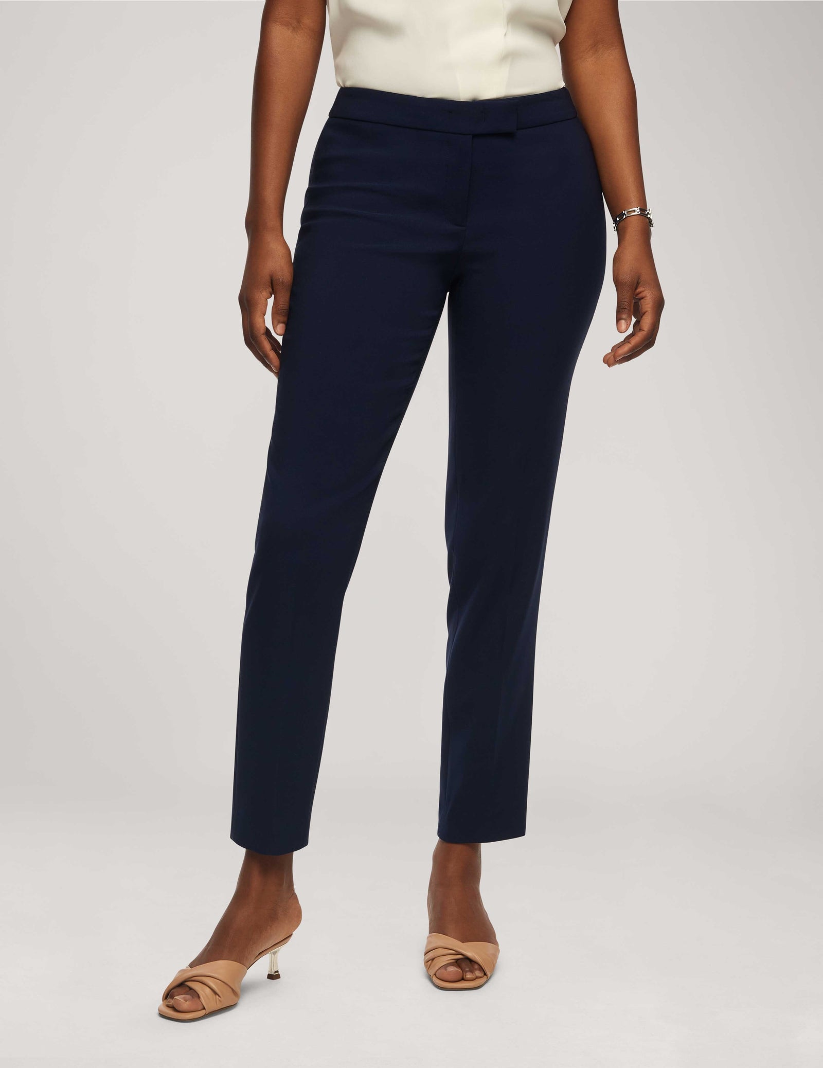 Anne Klein Womens Midweight Tummy Control Ponte Pant : : Clothing,  Shoes & Accessories