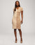 Anne Klein Crema/Latte Half/Half Rib Sweater Dress - Sale