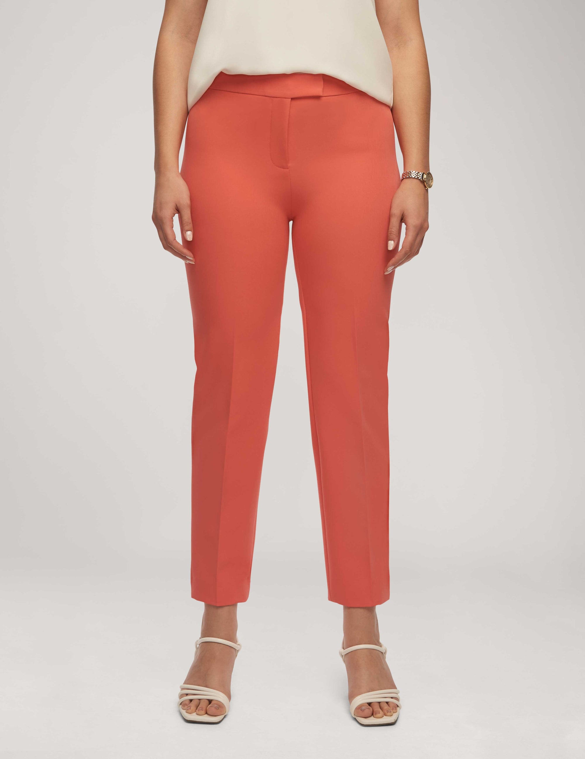 Anne Klein Red Pear Anne Stretch Extend Tab Pant (Bowie Pant)