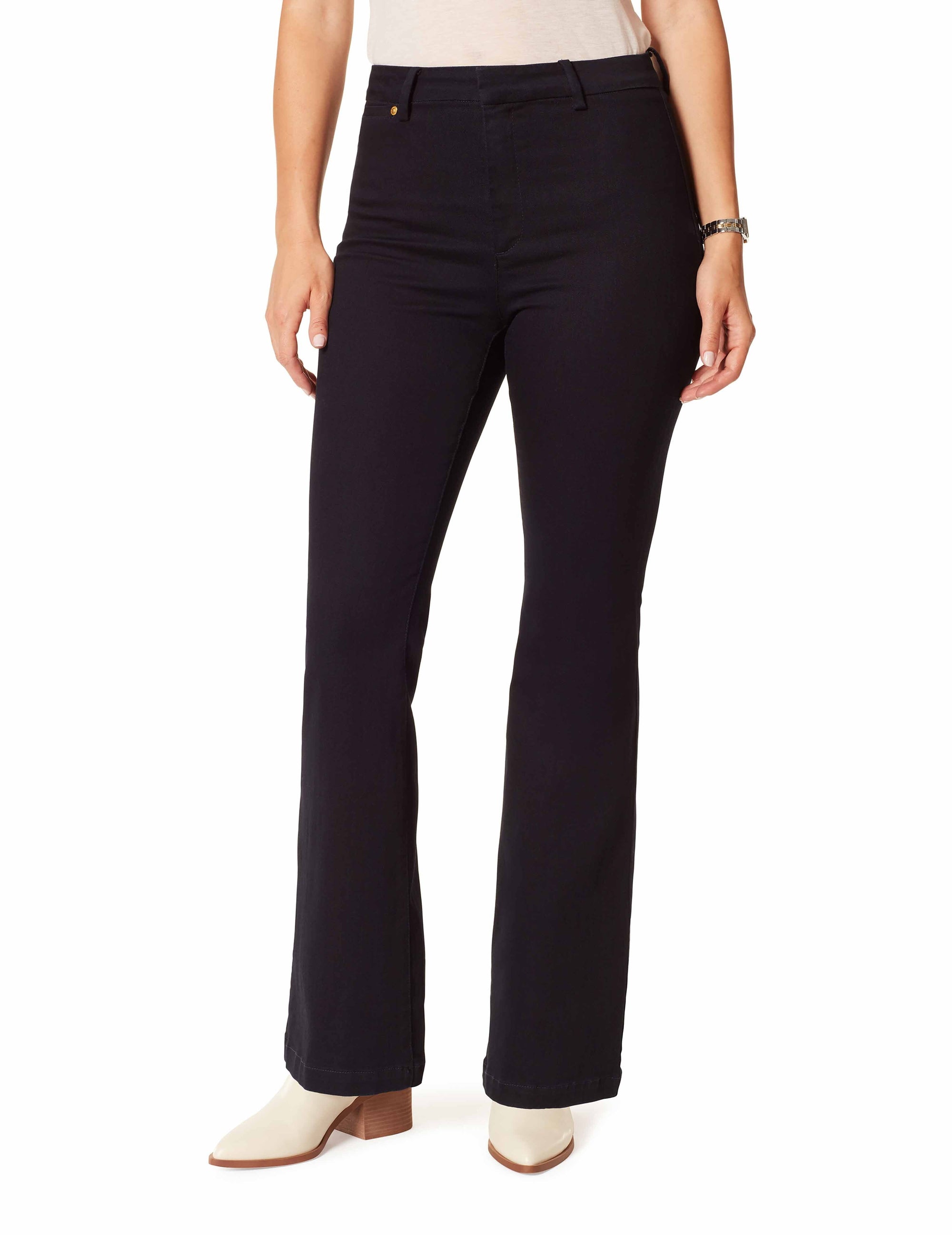 Anne Klein Ak Rinse Trouser Flare