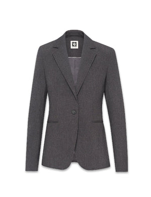 Anne Klein Zinc Melange Single Button Jacket