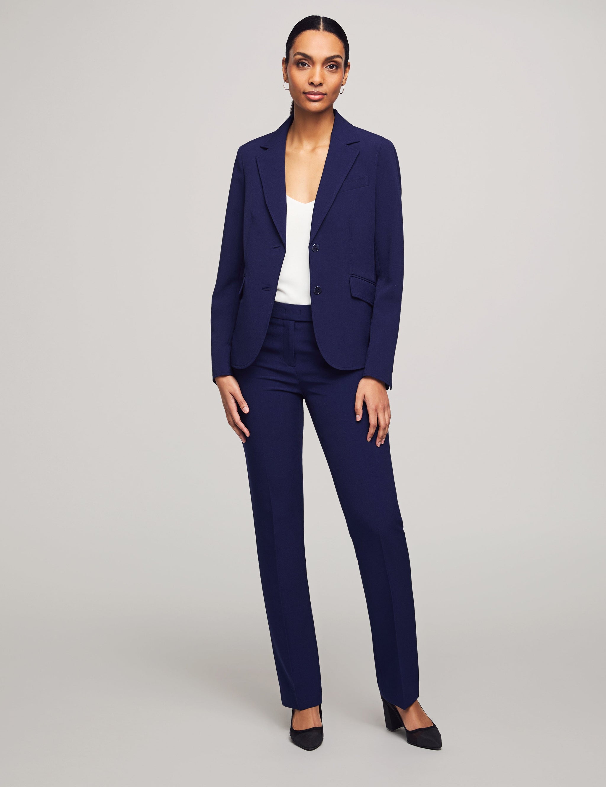 LSSJLUH Office Work Pants Suit Women Business Suit Lady 2 Female Uniform Set  Piece Blazer Pants Jacket Autumn Winter Large size price in UAE | Amazon  UAE | kanbkam