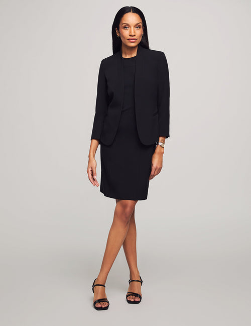 Anne Klein Black Executive Collection 2-Pc. Blazer and Dress Set