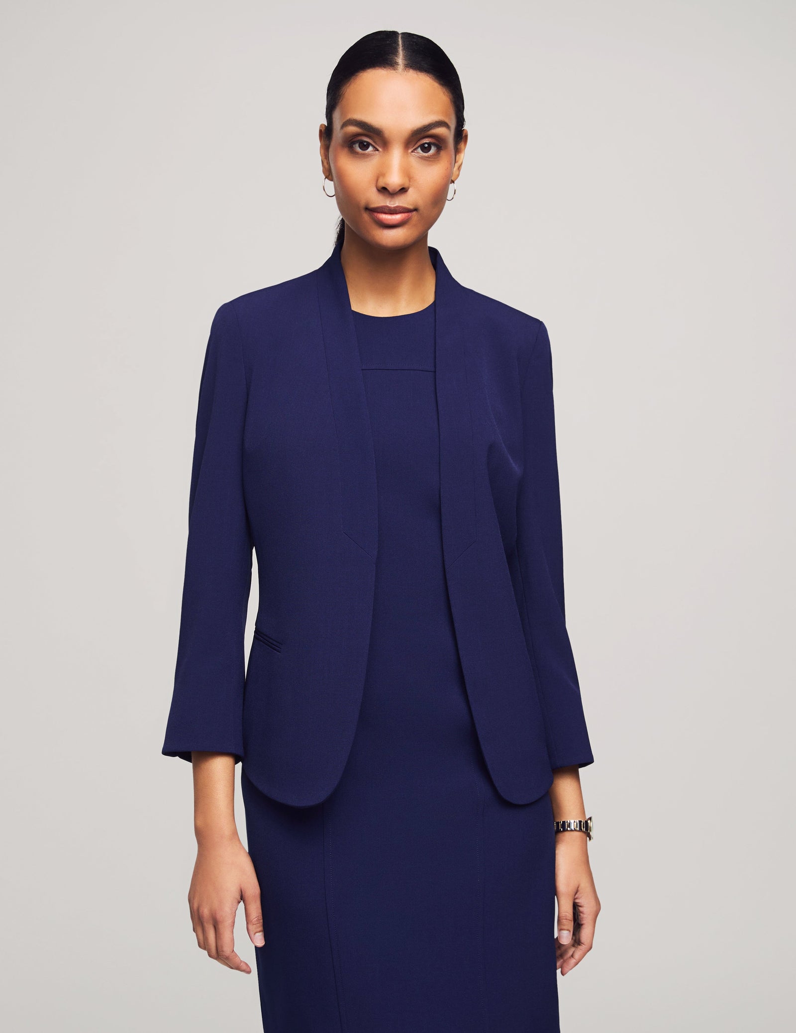 Formal Female Skirt Suits For Women Business Suits With Skirt And Jacket  Sets Ladies Navy Blue Blazer Work Wear Clothes - Skirt Suits - AliExpress
