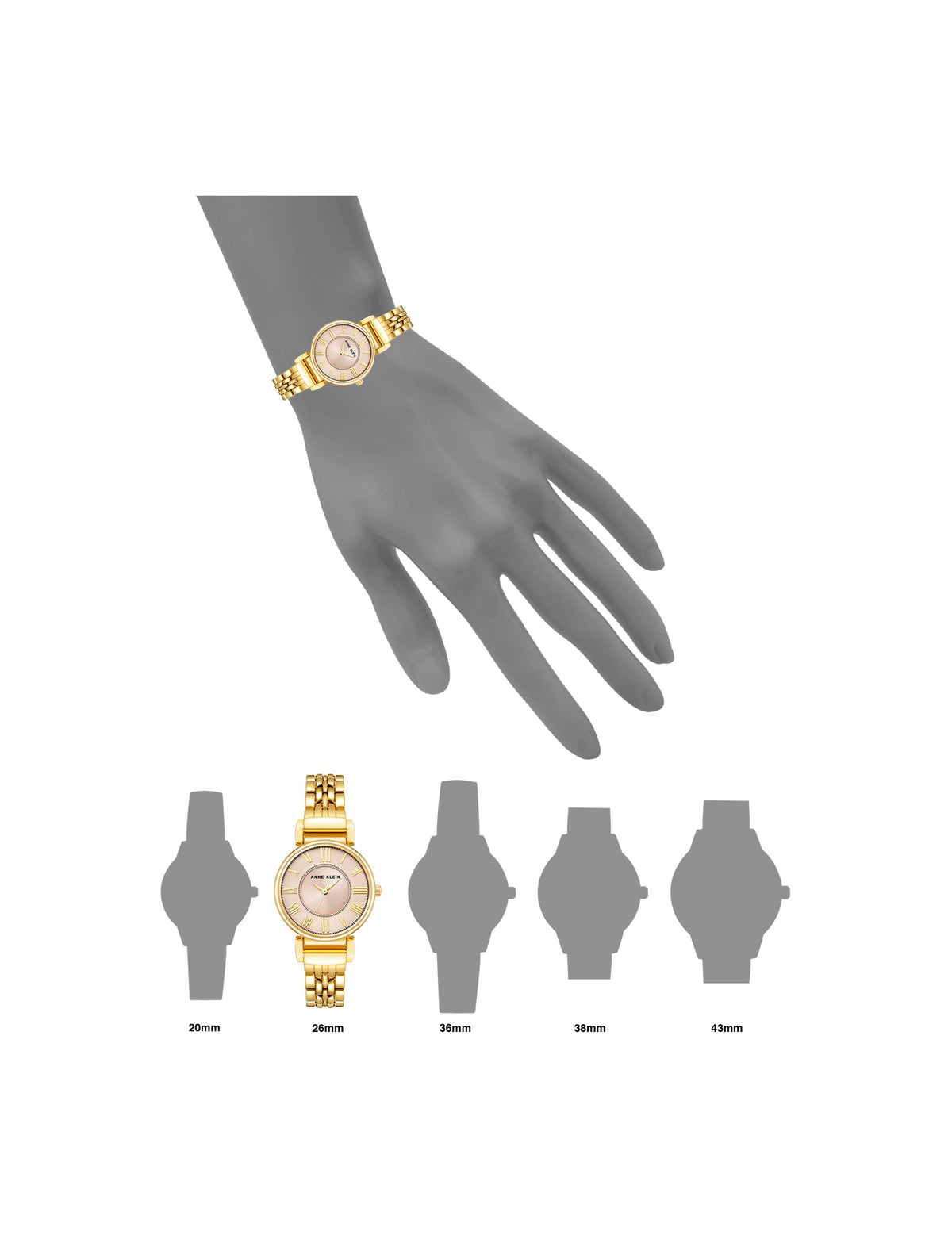 Anne Klein Roman Numeral Dial Watch