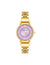 Anne Klein Gold-tone/Lavender Roman Numeral Dial Watch