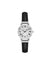 Anne Klein Black&Silver-Tone Classic Leather Strap Watch