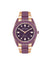 Anne Klein Rose Gold-Tone/ Purple Consider It Solar Recycled Ocean Plastic Bracelet Watch