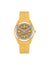 Anne Klein Yellow&Silver-Tone Consider It Solar Recycled Ocean Plastic Strap Watch