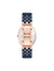 Anne Klein  Oval Crystal Accented Ceramic Bracelet Watch
