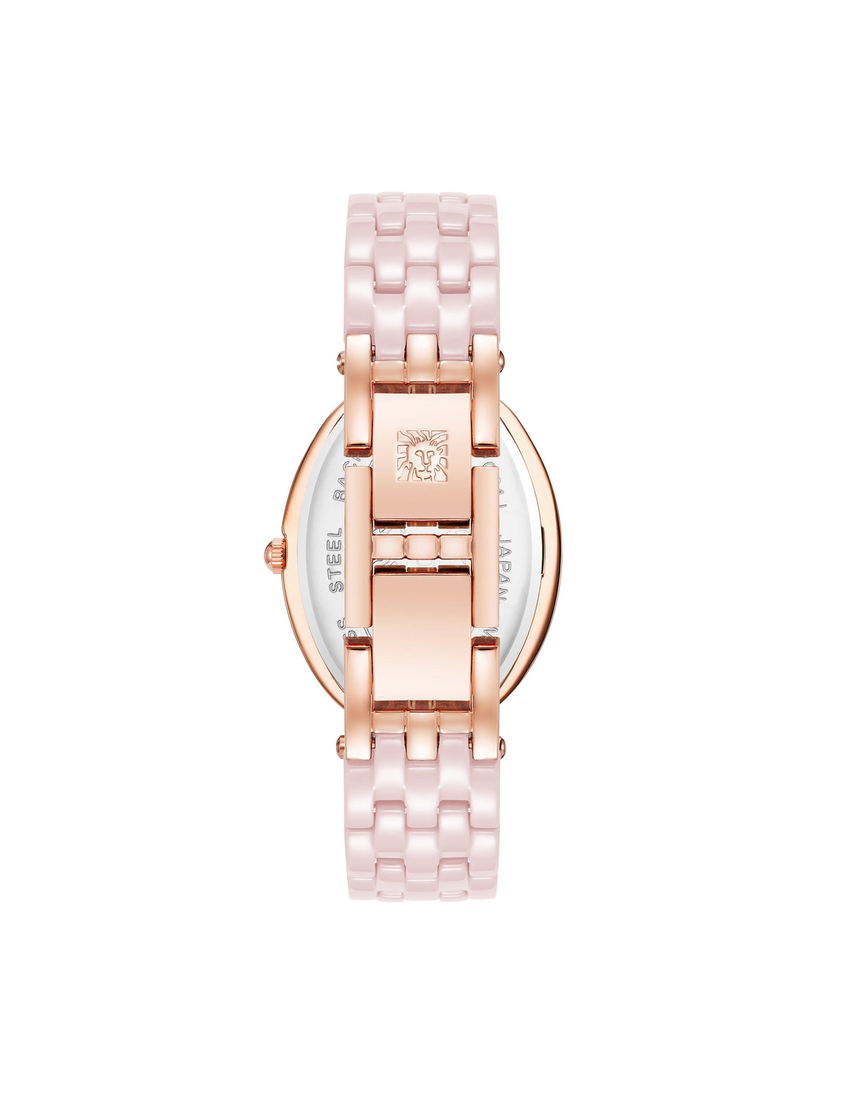 Anne Klein  Oval Crystal Accented Ceramic Bracelet Watch- Sale