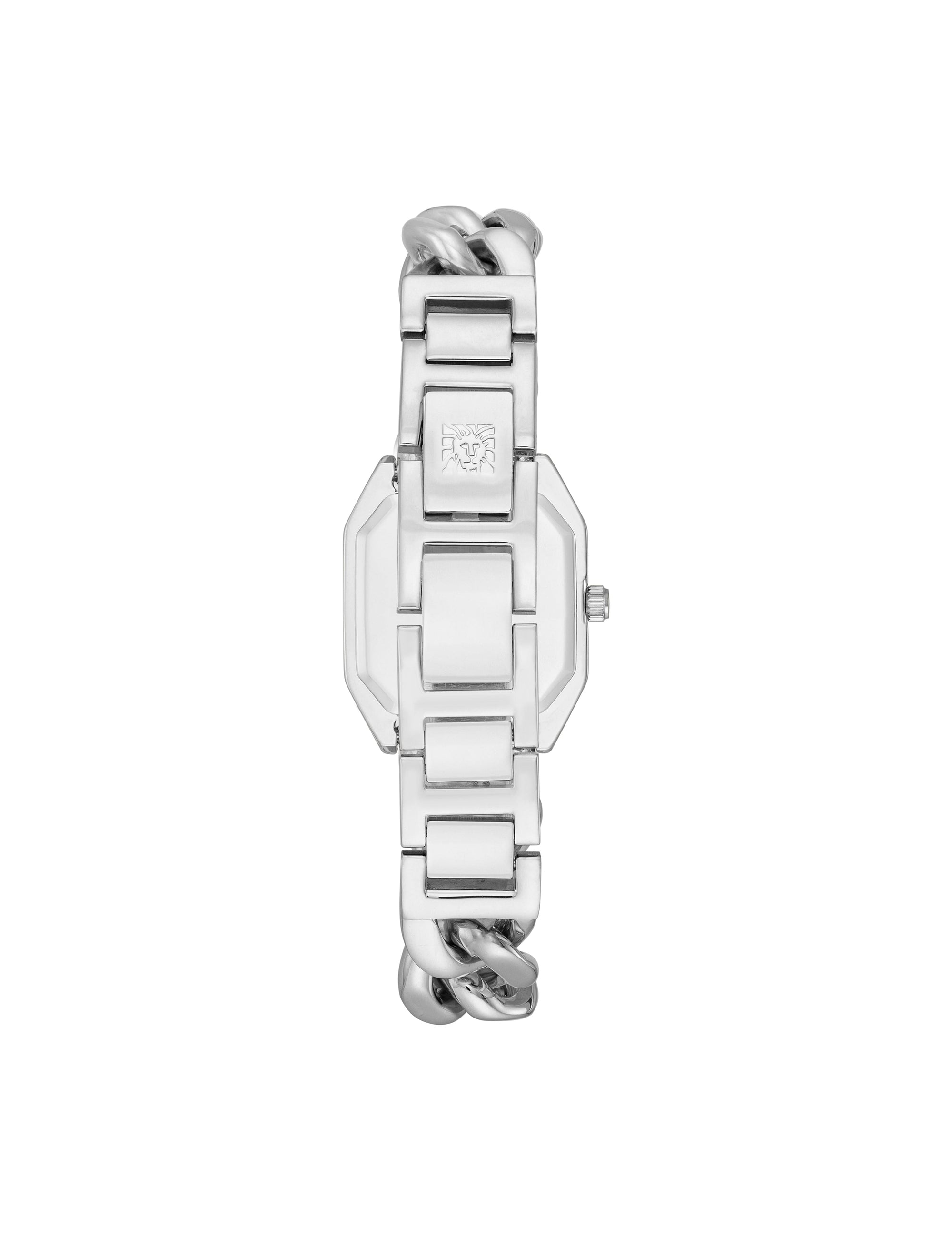 Octagonal Crystal Accented Chain Bracelet Watch | Anne Klein