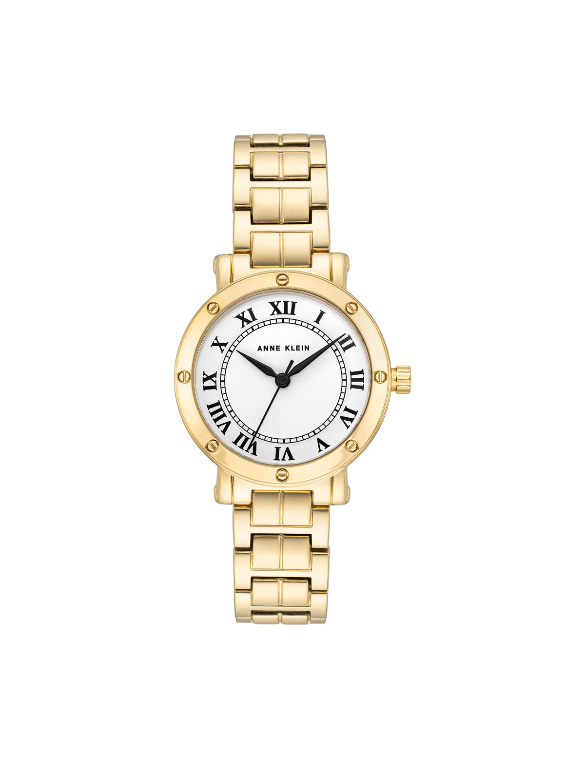 Anne Klein Gold-Tone Roman Numeral Dial Bracelet Watch