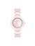 Anne Klein Pink Round Mother of Pearl Dial Ceramic Bracelet Watch