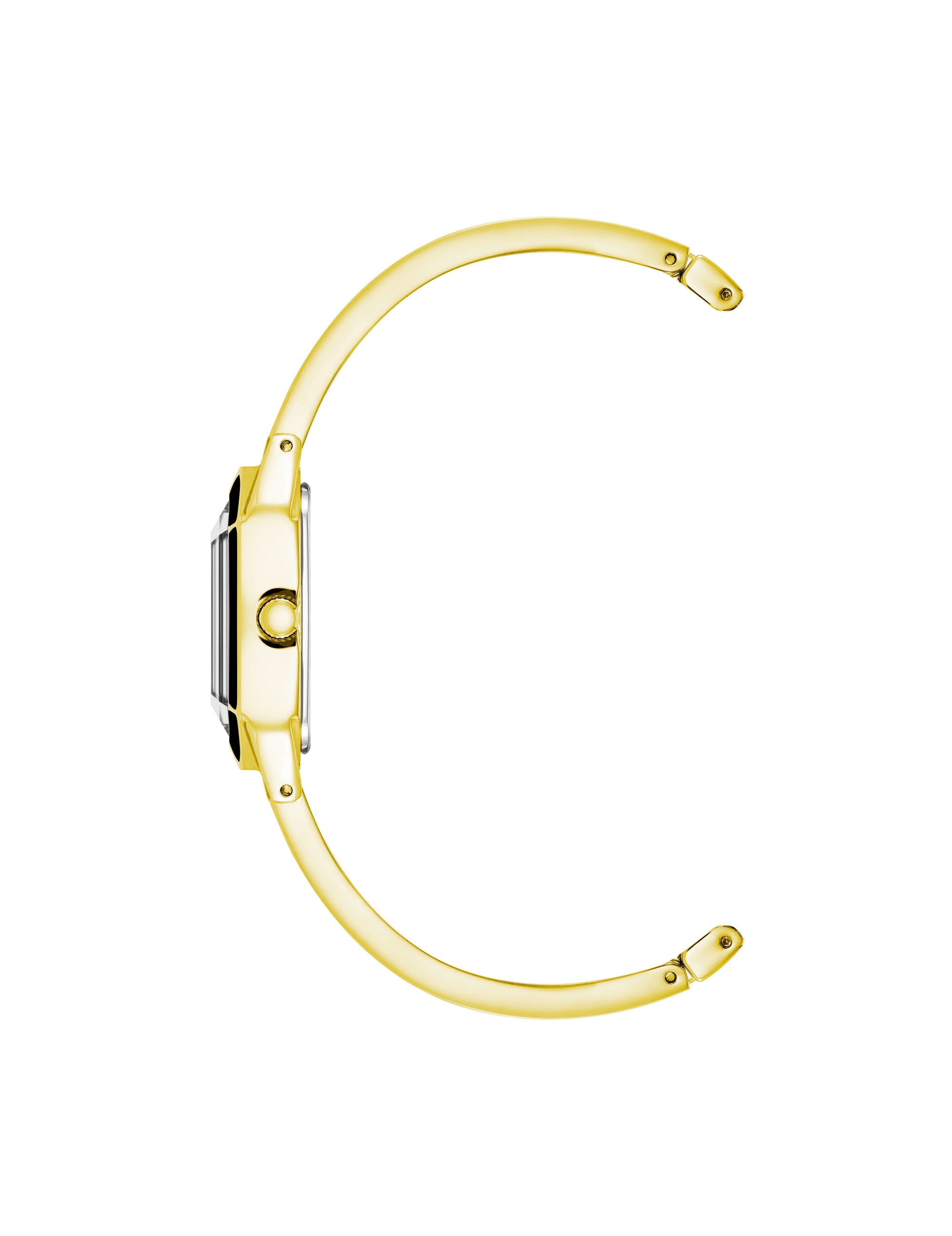 Anne Klein Black/ Gold Tone Elegant Bangle Bracelet Watch
