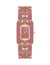 Anne Klein Gold-Tone/ Pink Enamel Link Bracelet Watch