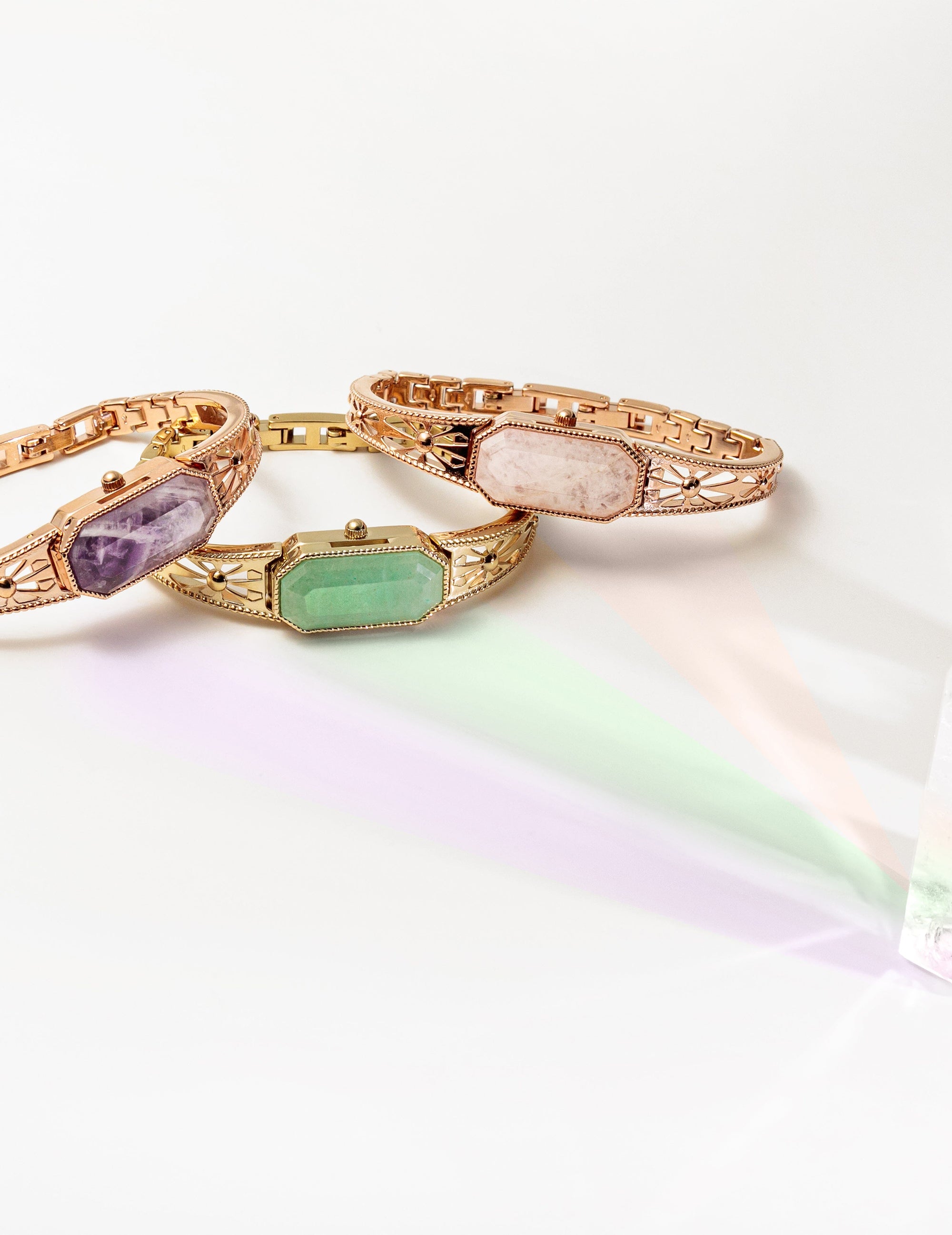 Anne Klein  Gemstone Covered Dial Watch