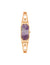 Anne Klein Rose Gold-Tone/ Purple Gemstone Covered Dial Watch