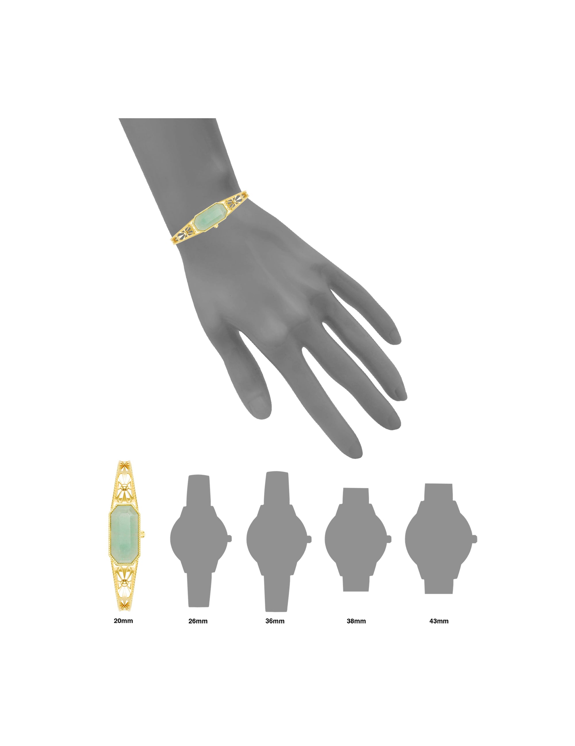 Anne Klein  Gemstone Covered Dial Watch