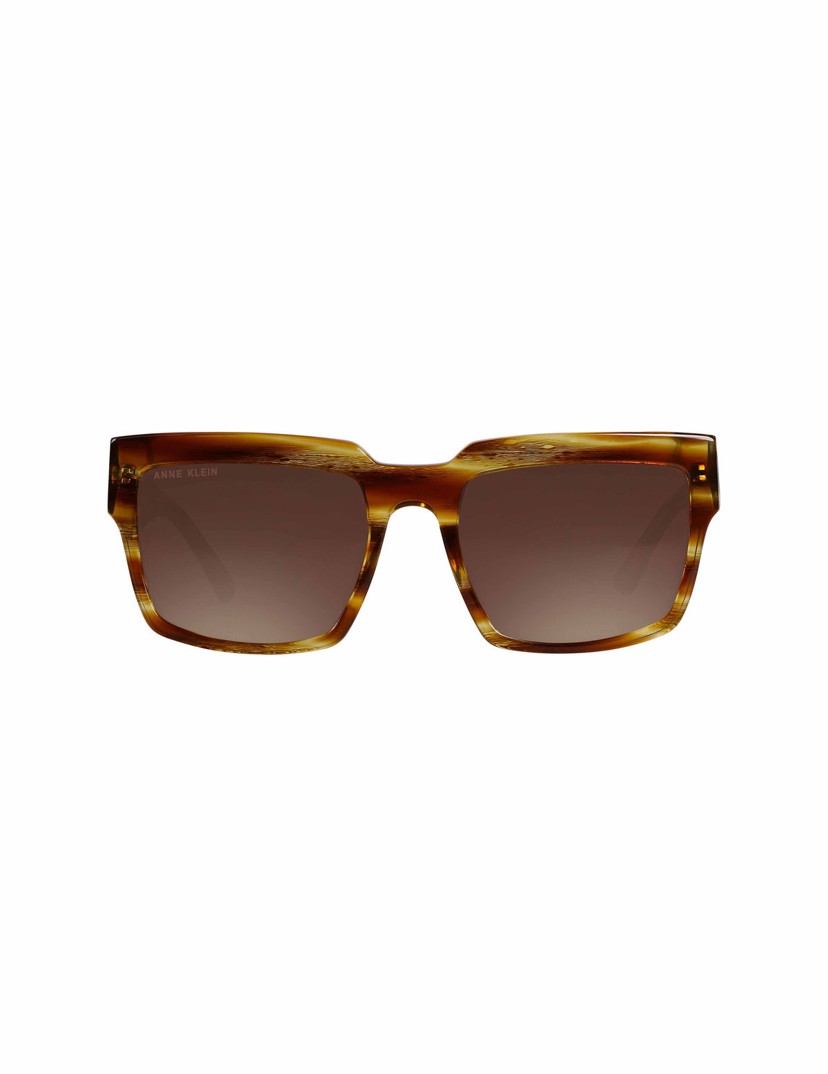 Anne Klein Blonde Horn Blonde Horn Oversized Square Sunglasses
