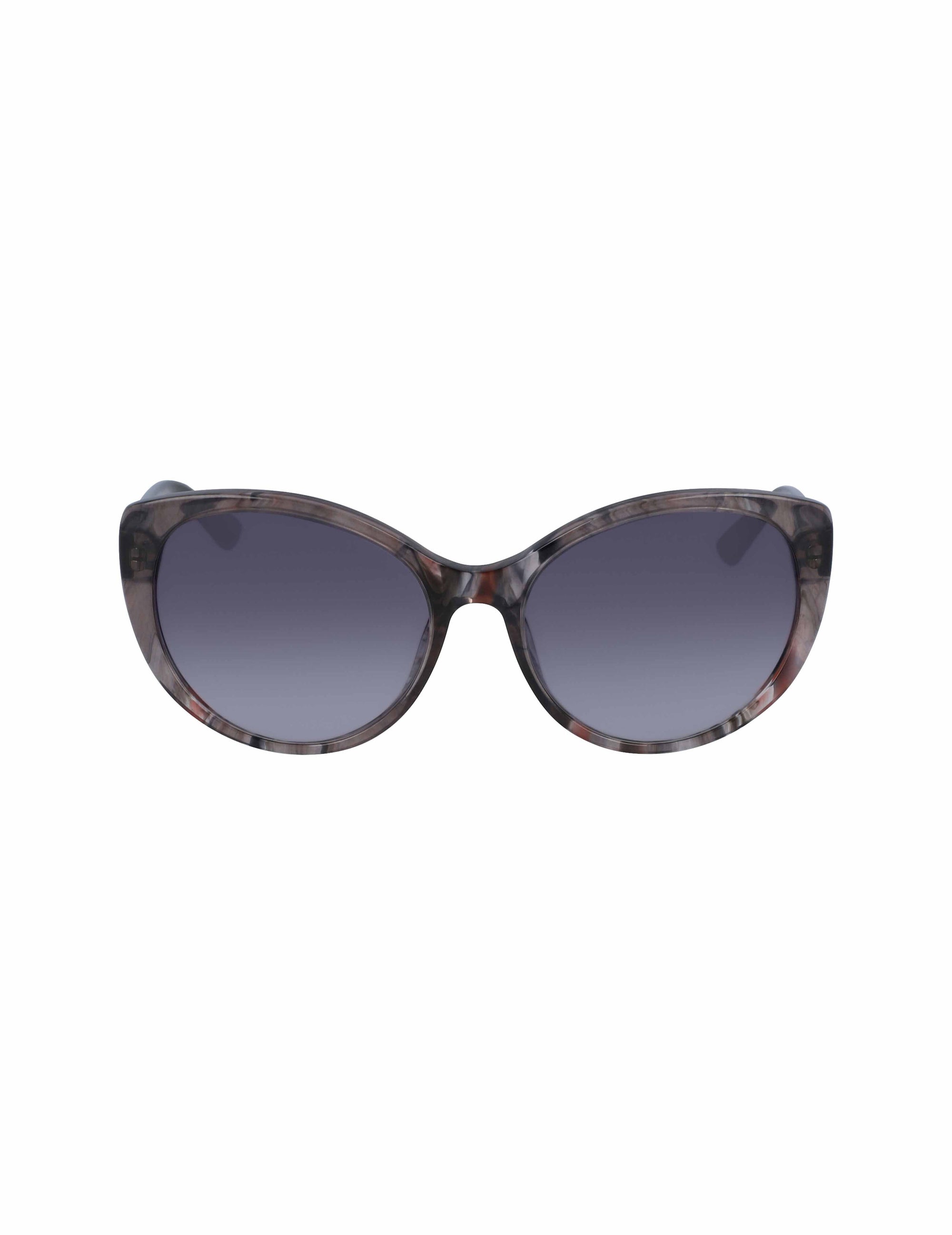 Anne Klein Smoke Horn Cat-Eye Sunglasses