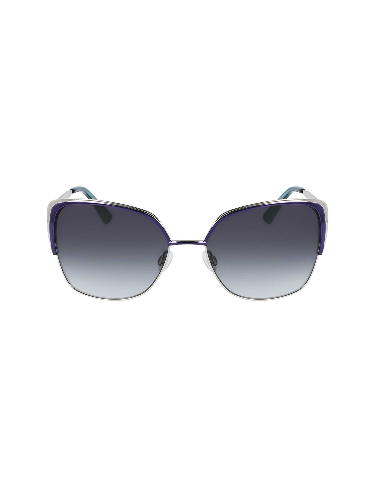 Anne Klein Navy Glamourous Butterfly Shape Sunglasses