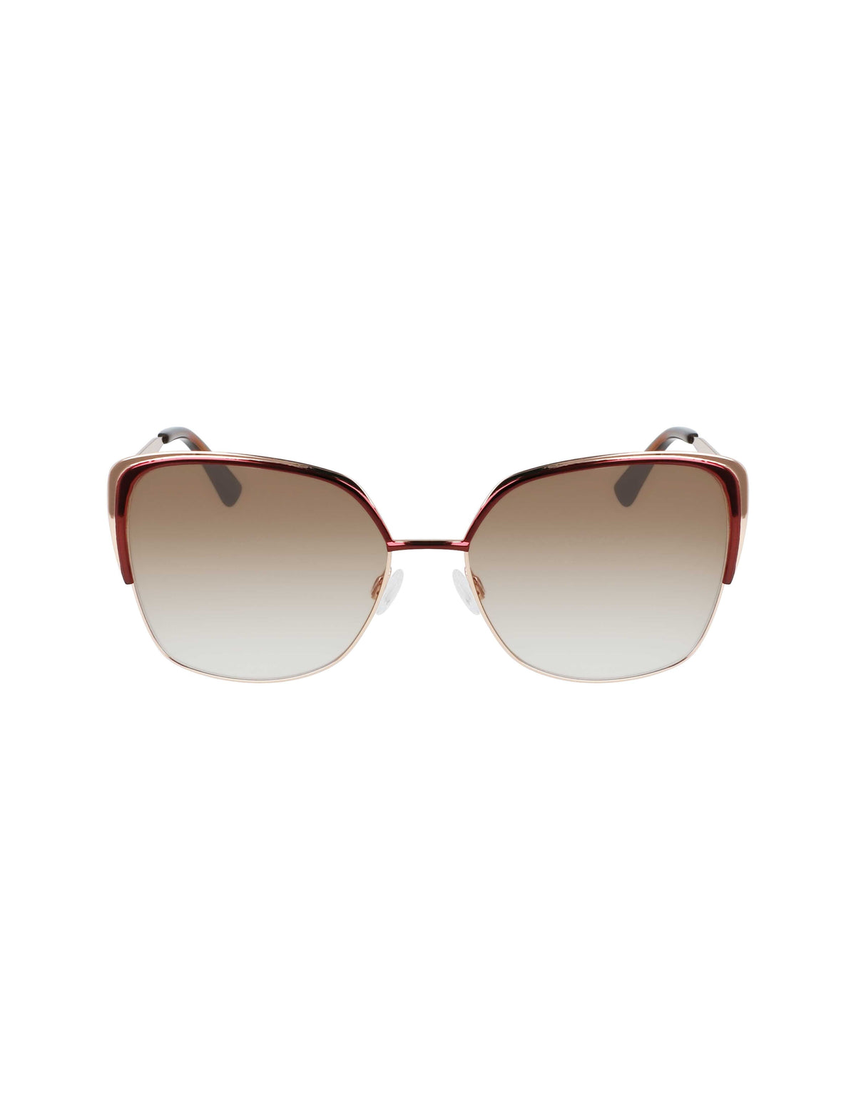 Anne Klein Merlot Glamourous Butterfly Shape Sunglasses