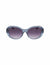 Anne Klein Grey Crystal Crystal Glamorous Oval Sunglasses