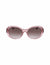 Anne Klein Pink Crystal Crystal Glamorous Oval Sunglasses