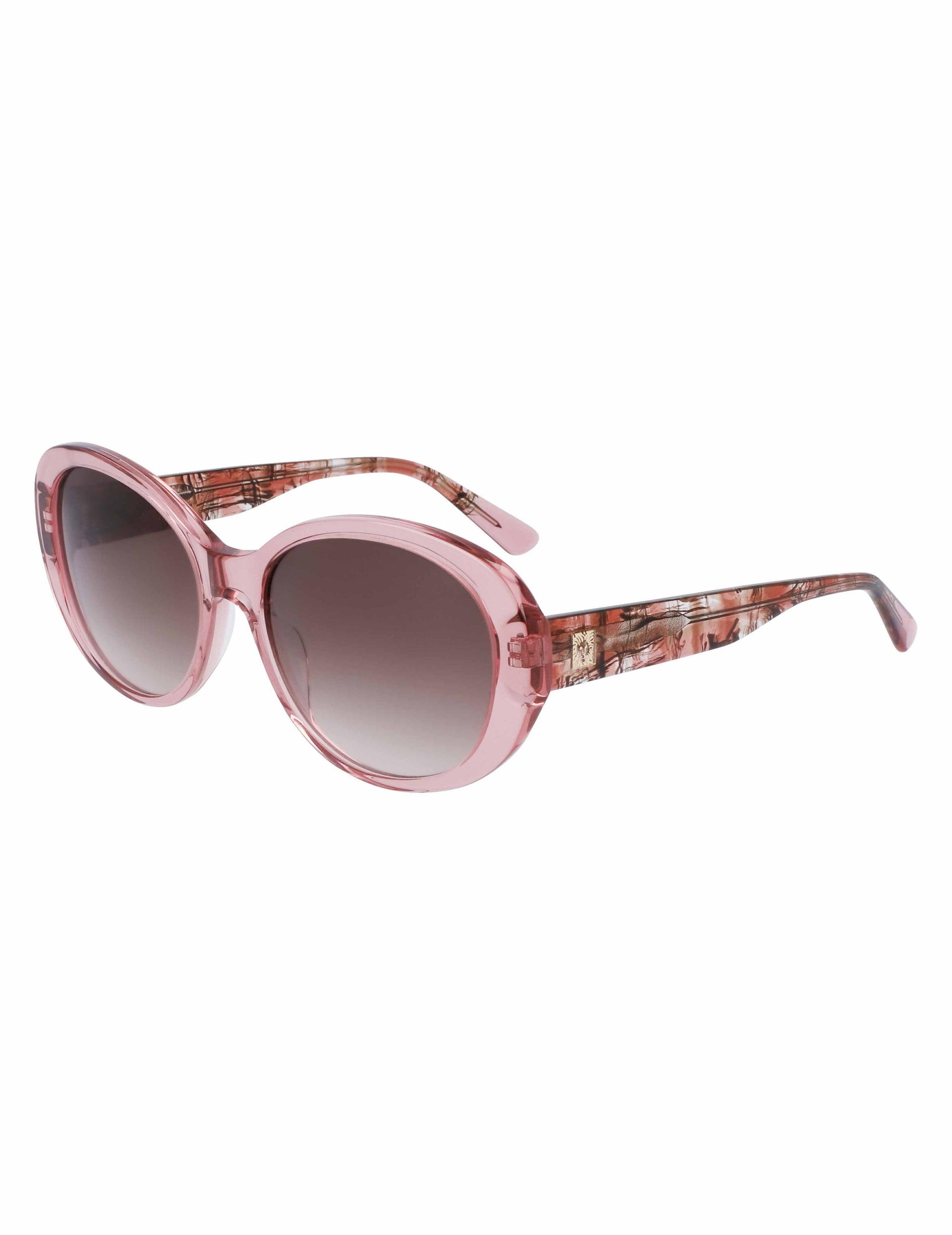 Anne Klein  Crystal Glamorous Oval Sunglasses