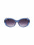 Anne Klein Blue Crystal Crystal Glamorous Oval Sunglasses