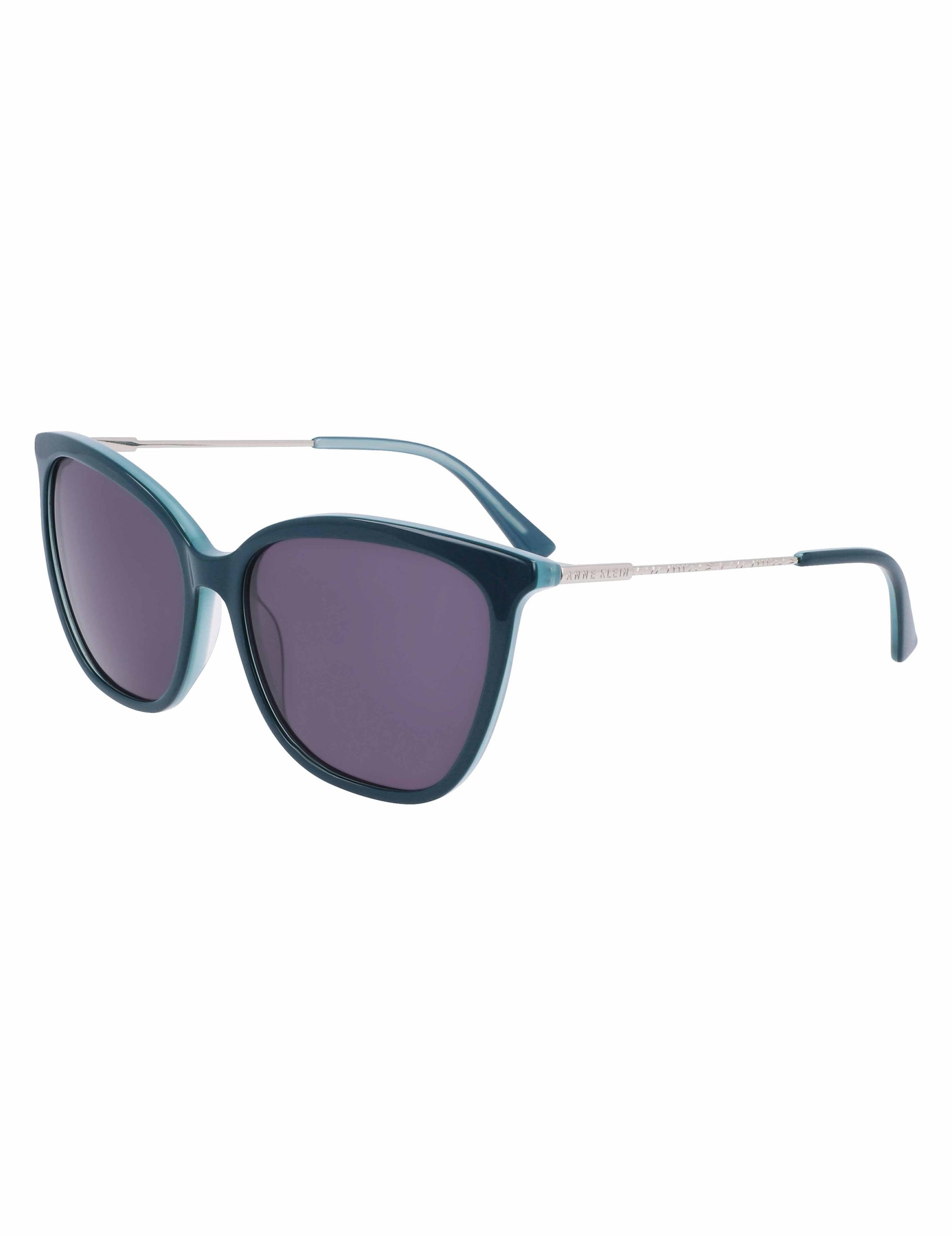 Anne Klein Teal Oversized Square Sunglasses