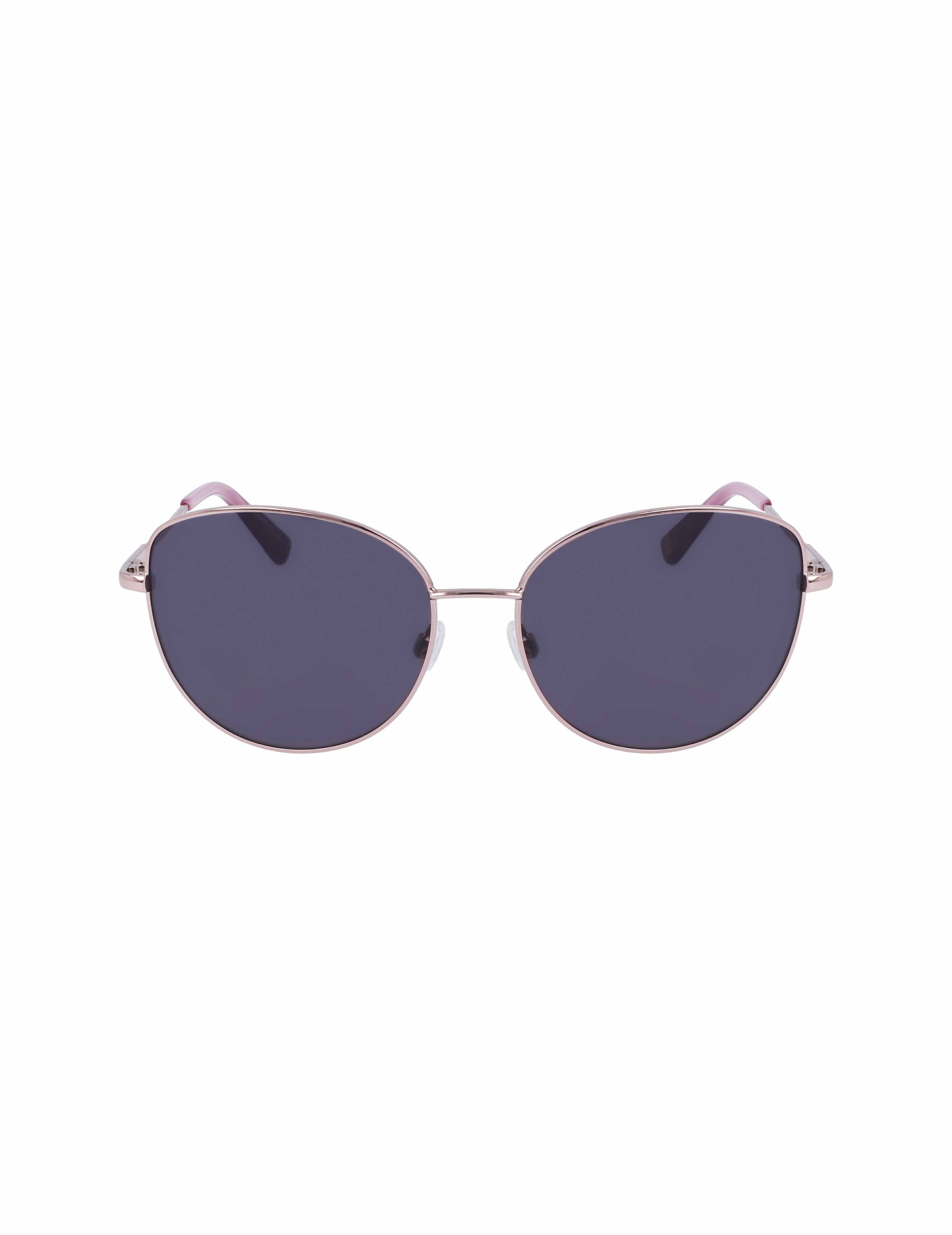 Anne Klein Rose Gold Trendy Round Sunglasses