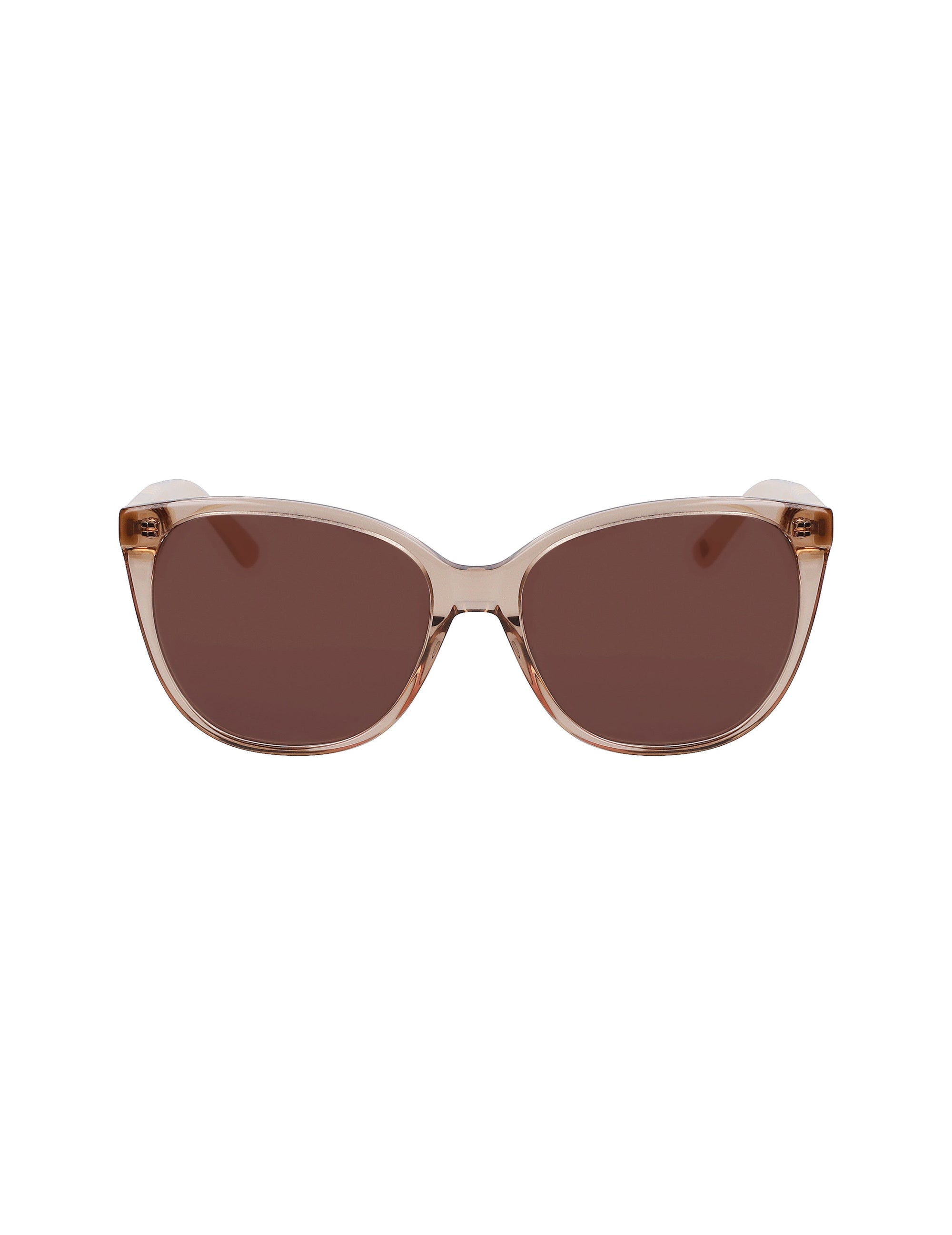 Anne Klein Taupe Crystal Crystal Cat-Eye Braided Sunglasses
